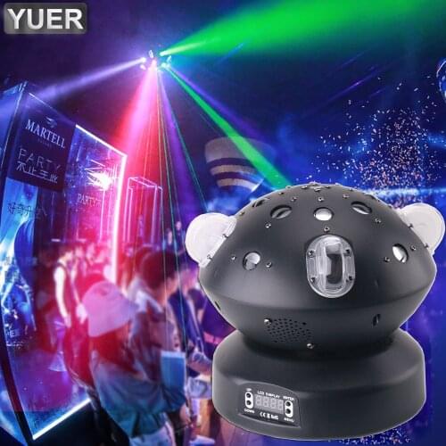 LED 80W Promise Rotating 4in1 Full Color Pattern Laser Light Projector DMX 512 Stage Effect Lighting For DJ Disco Party Wedding