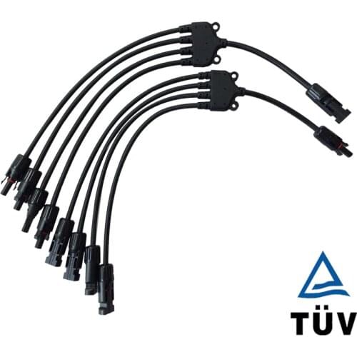 Hot Y Branch Solar Panel Adaptor Cable Connector (1, M/FFFF and F/MMMM)