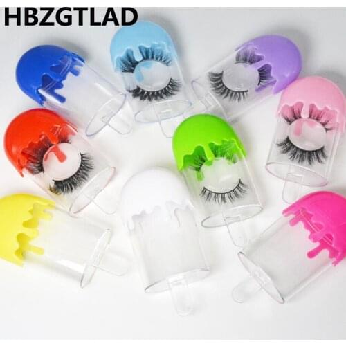 HBZGTLAD20/30pcs Wholesale price False Eyelashes Packaging Box Custom Logo Lashes Boxes Eyelash Packing box for eyelash make up