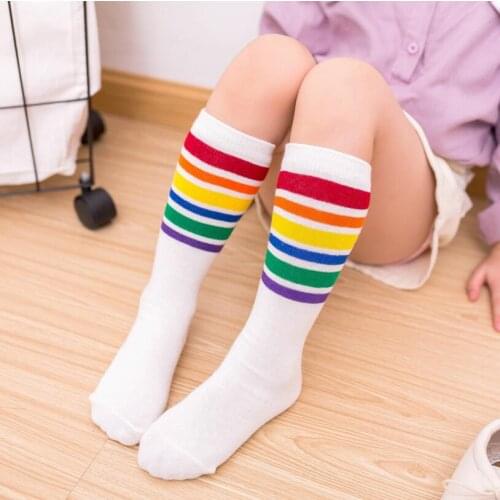 Cotton Childrens baby Socks Cartoon Animals Cow Fox Boys Girls Kawaii Kids Knee high Socks Anti Slip For Child Baby Leg Warmer