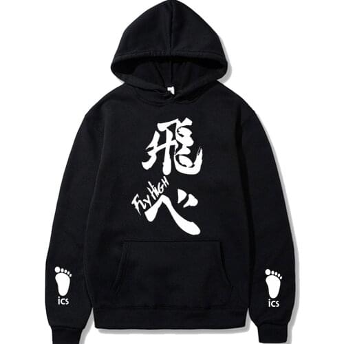 Haikyuu Hoodies Pullover Sweatshirt Men Women Fashion Autumn Winter Streetwear Pullover Hoodie Unisex Plus Size