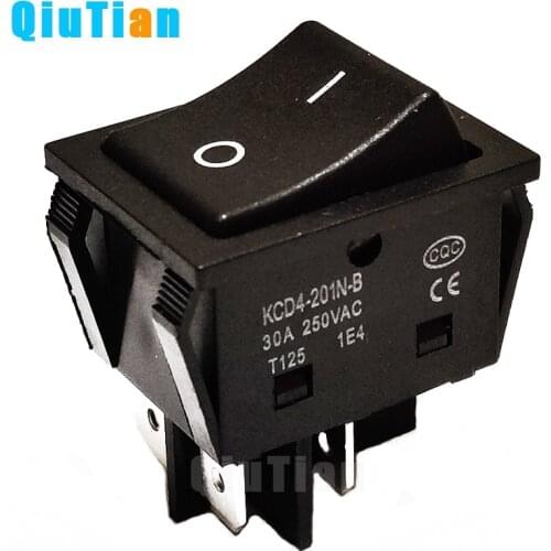KCD4 Rocker Switch ON-OFF 2 Position 4 Pins Electrical equipment black Power Switch 30A 125T SWITCHES