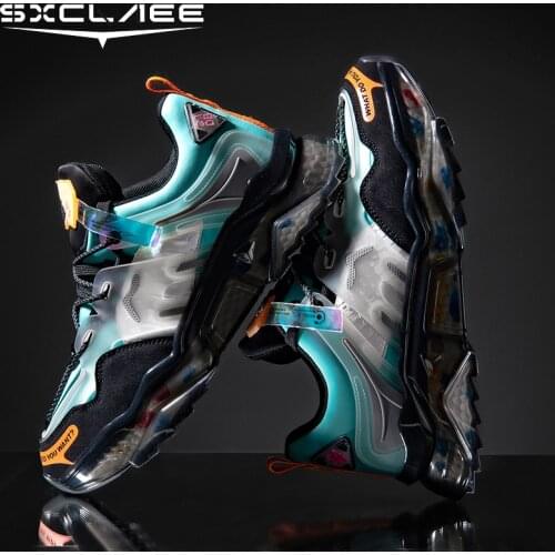 Sxclaee Lightweight Comfortable PU Casual Shoes Fashion Color Block Sneakers Non-slip Wear-resistant High flexibility Sneakers