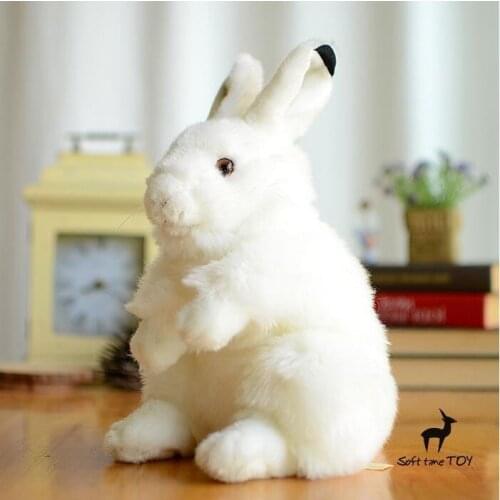 Soft Cute Plush Arctic Rabbit Doll Big Toy Real Life Stuffed Animals Baby Toys Girls Birthday Present