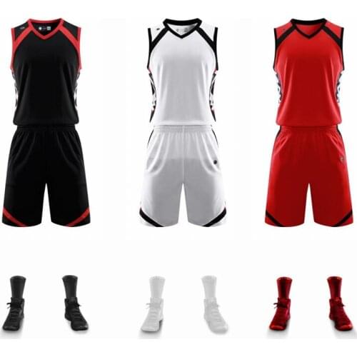 DIY Men Basketball Jersey Set Blank Women Basketball Uniform College Team Sports Kits Throwback Training Suit Clothes Customized