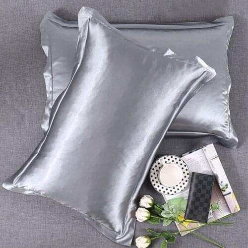 1 Pcs 48cm*74cm Mulberry Silk Pillowcase Top Quality Luxury Satin Silk Pillow Cover Silk Pillow Case