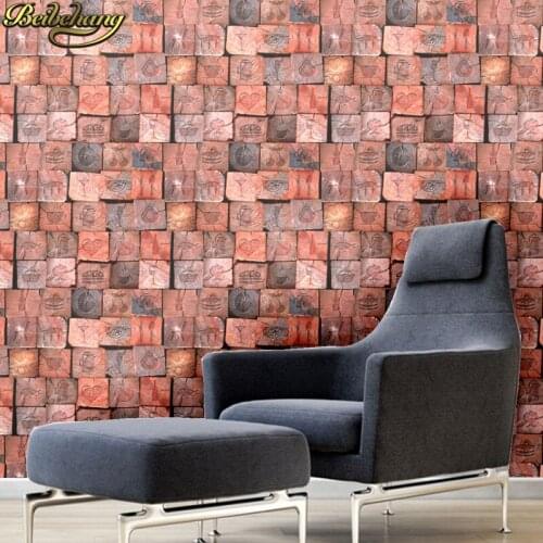 Beibehang Wood grain Wallcovering wallpaper for walls 3 d Bedroom Living Room Sofa papel de parede 3D wall paper Internet cafes