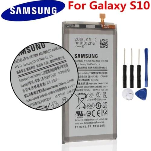 Original Phone Battery EB-BG973ABU EB-BG973ABE For Samsung GALAXY S10 Galaxy S10X SM-G9730 G973F S10 X 3400mAh Authentic Battery