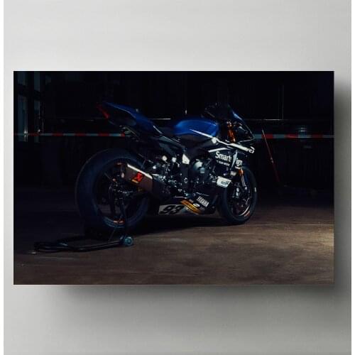 Modern Art Print Poster Racing motorcycle Yamahas r1 Sport Superbike Wall Picture DIY Framed Canvas Painting Living Room Decor