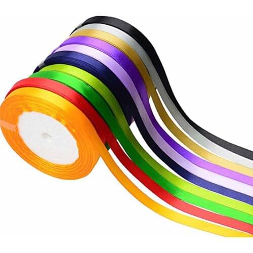 Satin Fabric Ribbon For Baby Shower Wedding birthday Gender Reveal Gift Package Wrapping Hair Bow Bachelorette party Decoration