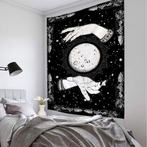 Psychedelic Magic Printed Tapestry Indian Mandala Tapestry Wall Hanging Bohemian Gypsy Psychedelic Tapiz Witchcraft Tapestry