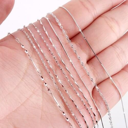 Luxury Snake Long Necklace Silver Plated Chain Necklace Women Men Chains #231343