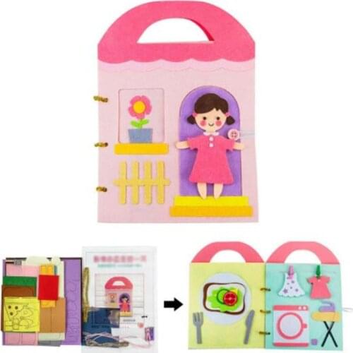 Handmade Cloth DIY Early Education Cloth Book Material Package Baby Puzzle Picture Book Baby Enlightenment Book Toys