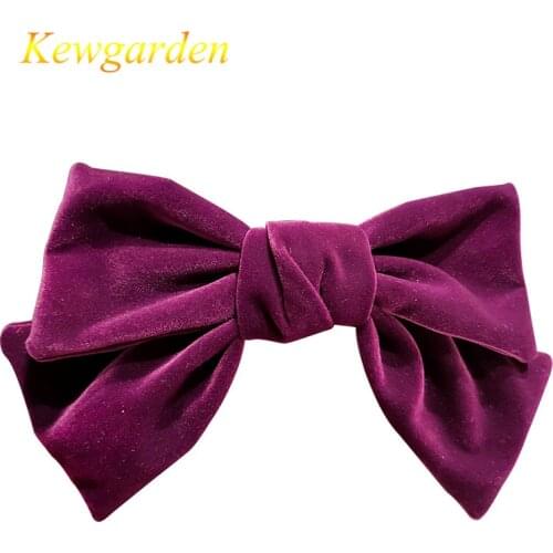 Kewgarden New children lovely big bowknot hairpin girl simple hairpin 3pcs