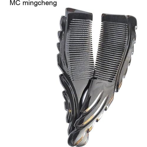 MC Professional Makeup Brushes Lace Massage Black Ox Horn Combs Shampoo Brush Anti Static Wide Tooth Travel Hairbrush Arrival