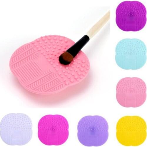 Silicone Makeup Brush Cleaner Make Up Washing Brush Washing Cosmetic Foundation Makeup Brush Cleaner Pad Scrubber Board Tool