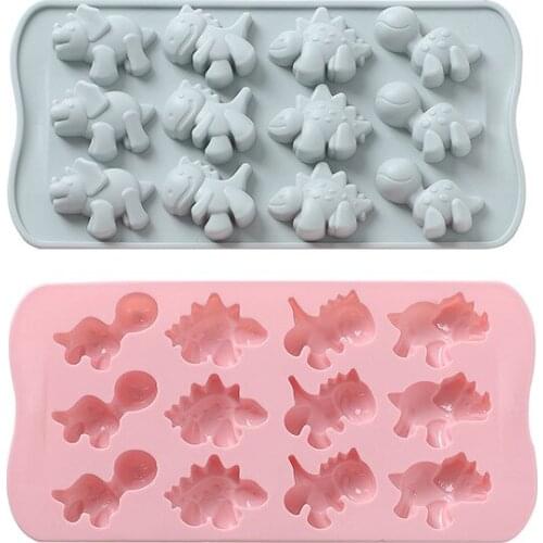 DIY Cartoon Animals Silicone Cake Molds Biscuit Chocolate Gummy Mold Tray Candy Fondant Mould Cake Decorating Tools Baking