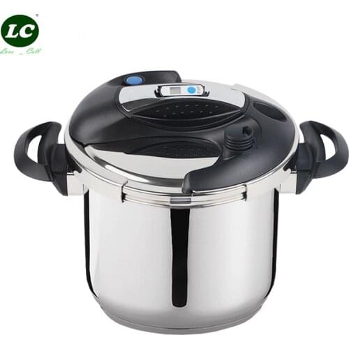 5/6/7L Pressure Cooker Kitchen Stainless Steel Cooking Pot Stew Food Cookware Utensil Induction/Gas