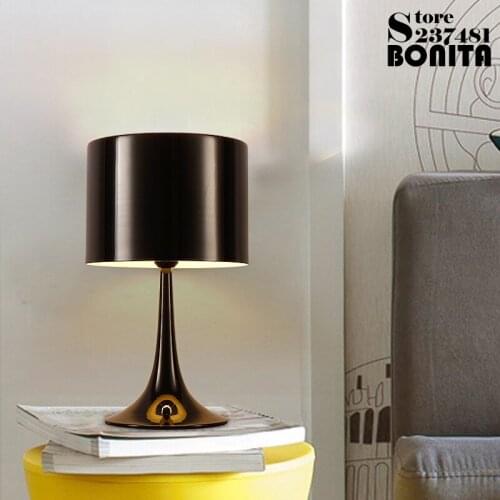 Middel Size Modern Simple Classical Black/ White table light for bedroom Decoration table lamps for living room