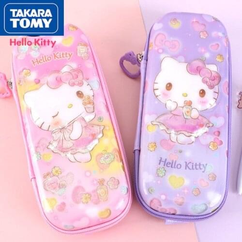 Hello Kitty Fashion Cute Cartoon Pencil Case Pencil Case Multifunctional Children Large Capacity Pencil Bag