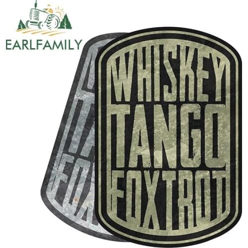 EARLFAMILY 13cm x 11.5cm for WTF Personality Car Sticker Vinyl Car Wrap Surfboard Windshield Decal Sunscreen Occlusion Scratch