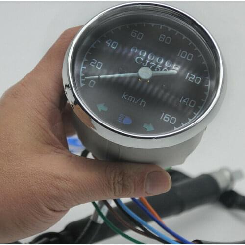 Ural K750 M72 Ural retro round speedometer new style install at headlight with Mileage line case For BMW R50 R1 R12 R 71