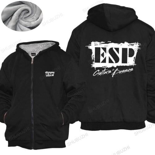 Winter mens warm coat Esp Guitars Basses Logo MenS thick hoody shubuzhi Top Christmas Gifts unisex thick hoody teenagers
