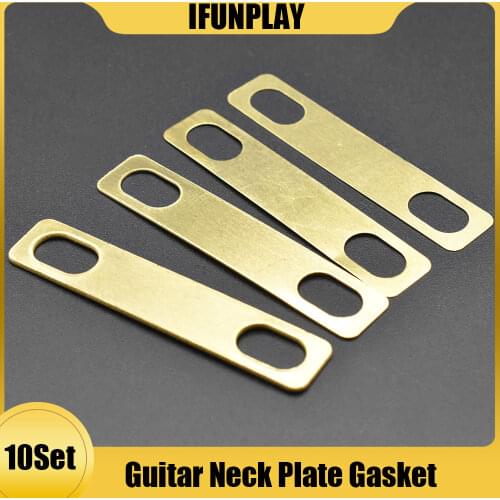10Set Guitar Neck Plate Guitar Gasket Replacement Guitar Neck Shim Heightening Gasket Accessories