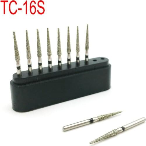 10pcs/box Dental Diamond Burs Drills Super Coarse Polishing Burs FG 1.6mm for High Speed Handpiece Dentist Tool