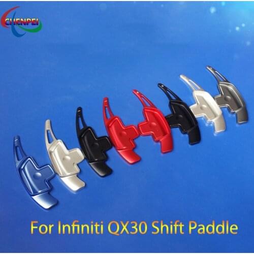 2pcs Aluminum Car Steering Wheel Shift Paddle Extension Shifter For Infiniti QX30 Accessories