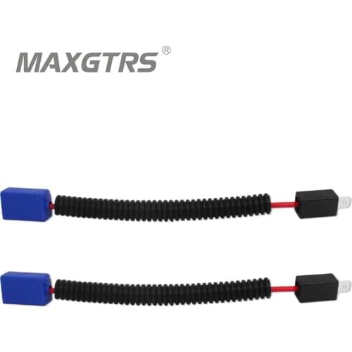 2X H1 H4 H7 H11 9005 9006 HB3 HB4 Ceramics Female Adapter Wiring Harness Socket Car Wire Connector Cable Plug for HID LED Bulb