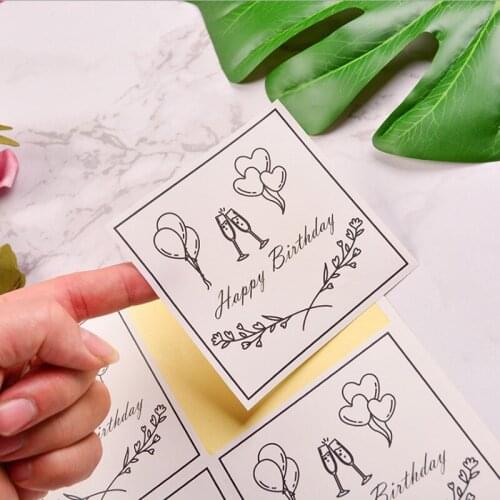 400pcs 10cm Girl Balloon Wedding Hand-painted DIY Holiday Party Baking Gift Decoration Packaging Label Adhesive Sealing Sticker