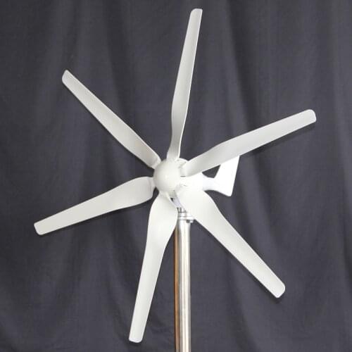 6 Blades Small Wind Turbine Generator AC 12 Volt 24 Volt MAX 800 W Windmill or Wind Solar Hybrid System
