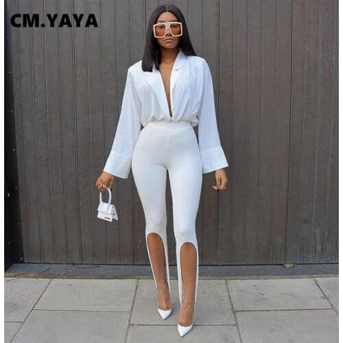 CM.YAYA Women's Knitted Trousers