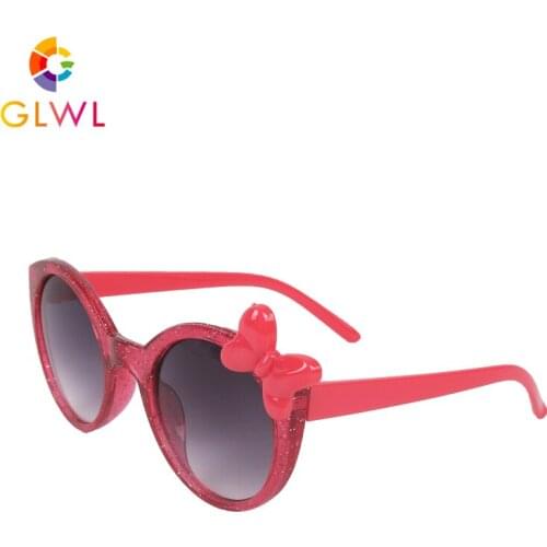 Kid Sunglasses UV Children Sun Glasses 2021 Cat Eye Clear Frame Eyeglasses Baby Girl Sports Infant Bling Sunglass With Butterfly