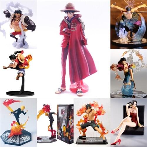 Anime Luffy Gear 4 ZoroThree-blade Sanji Ace Hancock PVC Action Figure 3D2Y Luffy Zoro Model Big Gift