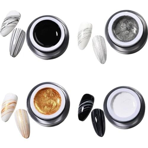 Spider Web Gel Polished Nail Art DIY Painting Gel Silk Line Stretch Drawing Glue Painted Nail Polish Glue Painting Decoration