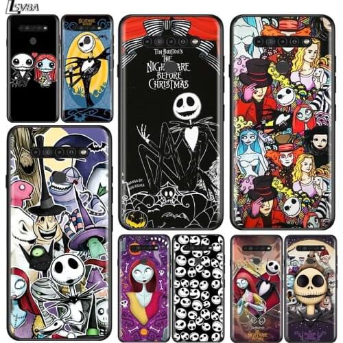 The Nightmare Before Christma for LG G8 G8S G8X V30 V35 V40 V50 V60 ThinQ Q60 K40 K50 K30 K41 K51 K61 K71 K22 Black Phone Case