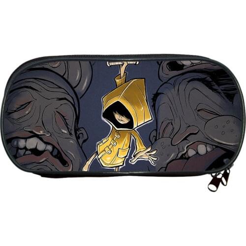 Little Nightmares 2 Pencil Cases Kids Cartoon 3D Printed Multifunction Pencil Box Student Pen Bag Supplies School Stationery Bag