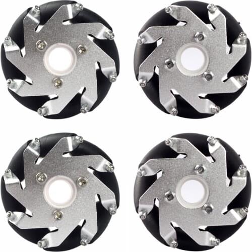 A set of 60 mm aluminum gimbal Mecanum wheel 14144 Omni wheel omnidirectional wheel 4pieces