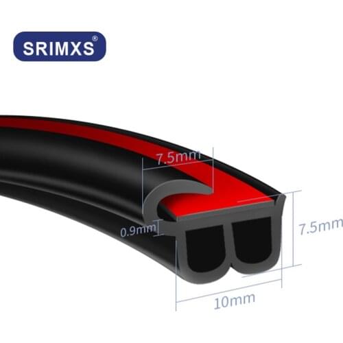 Car Door Seal Strip Stickers Anti-Dust Soundproof Sealing BJ Type Noise Insulation Auto Interior Accessories Styling Rubber