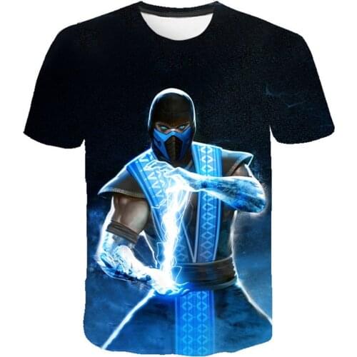 New Fashion Mortal Kombat 3D Printing T-shirt Men And Women Fighting Game MK Streetwear Hip Hop Short Sleeve Unisex T Shirts