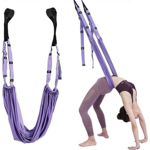 Hammock Aerial Yoga Strap Stretch Band Adjustable Yoga Accessories Inverted Rope Stretching Trainer Leg Split Stretch Fitness