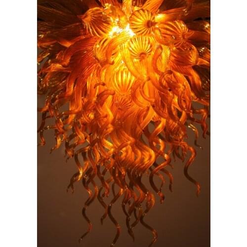 Popular Gold Chandelier Light Style Blown Glass LED Chandelier for Home Decoration