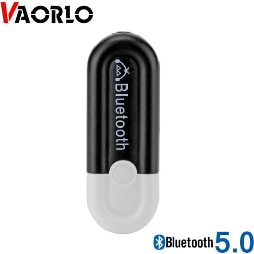 VAORLO 5.0 Bluetooth Receiver Wireless Adapter Recevier For Car Kit Headset With 3.5 AUX Jack Stereo Audio Music Speaker Adaptor