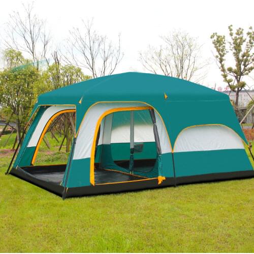 Camel Ultralarge 6 10 12 Double Layer Outdoor 2living Rooms and 1hall Family Camping Tent In Top Quality Large Space Tent