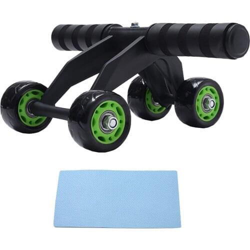 Muscle Training Wear Resistant Shaping Gym Strength Fitness Abdominal Wheel Exercise Foldable Home Space Saving Sweat Absorb