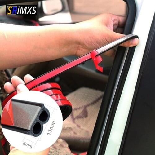 Car Door Seal Sticker Strips B Shape Weatherstrip Rubber Seals Anti-Noise Sealing Automobiles Interior Accessories for car