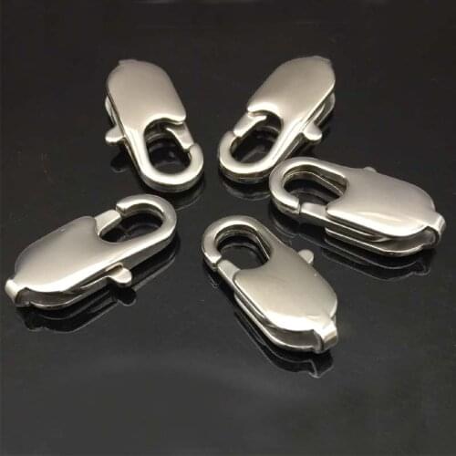 TOP Polished Stainless Steel Lobster Clasps For Jewelry DIY Accessories For Jewelry High Quality DIY Hand Made Craft 18MM