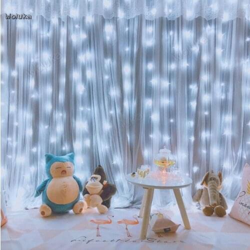 Lantern Curtain Lighting Live background decorative lights teen Birthday Room layout CD50 W02